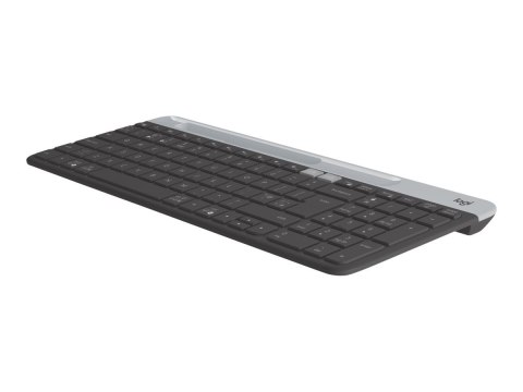 Logitech Slim Multi-Device K580 - Klawiatura - bezprzewodowa - Bluetooth, 2.4 GHz - Nordycka - grafitowy