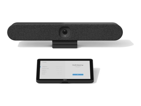 Logitech Tap IP Appliance Room Solutions Huddle + Small Rooms - Zestaw do wideokonferencji (Logitech Tap IP, Logitech Rally Bar 