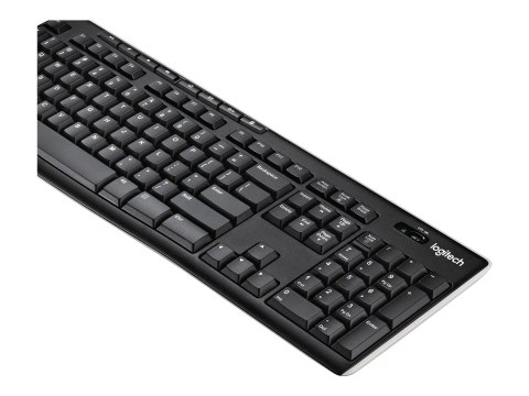 Logitech Wireless Keyboard K270 - Klawiatura - bezprzewodowa - 2.4 GHz - Belgia