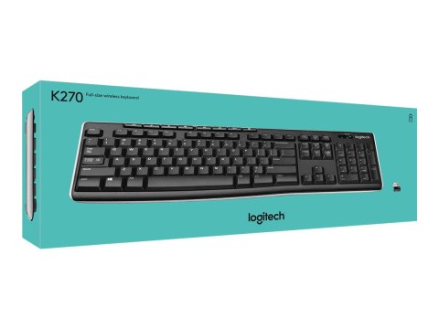 Logitech Wireless Keyboard K270 - Klawiatura - bezprzewodowa - 2.4 GHz - Francja