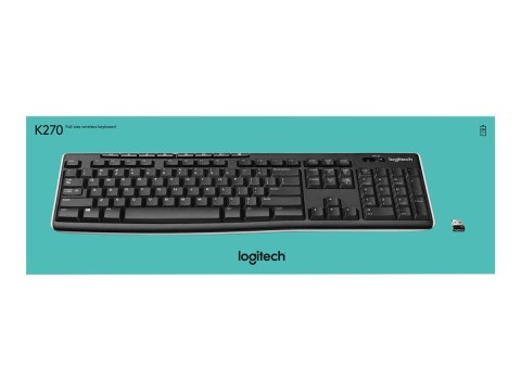 Logitech Wireless Keyboard K270 - Klawiatura - bezprzewodowa - 2.4 GHz - QWERTY - Holandia