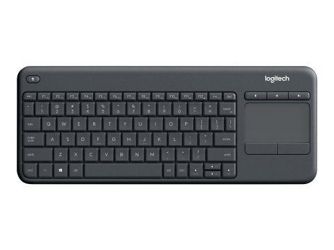 Logitech Wireless Touch Keyboard K400 Plus - Klawiatura - bezprzewodowa - 2.4 GHz - angielski