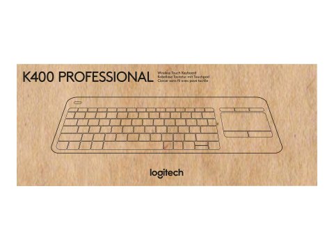 Logitech Wireless Touch Keyboard K400 Plus - Klawiatura - bezprzewodowa - 2.4 GHz - angielski