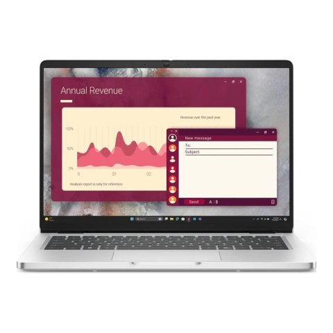 Notebook Dell Pro 14 PC14250 14"FHD+/Ultra 5 220U/16GB/SSD512GB/Intel/11PR Silver 3Y ProSupport