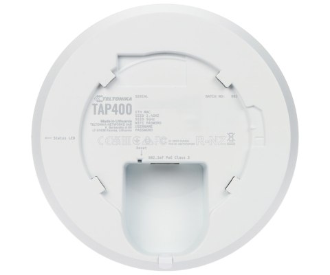 PUNKT DOSTĘPOWY TAP400 Wi-Fi 6, 2.4 GHz, 5 GHz, 2402 Mb/s + 576 Mb/s Teltonika