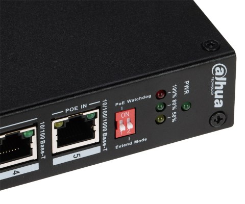 SWITCH POE / EXTENDER PFT1500 5-PORTOWY DAHUA