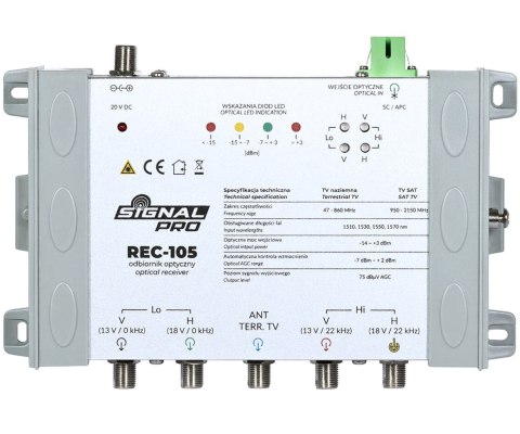 ODBIORNIK OPTYCZNY REC-105 SIGNAL PRO