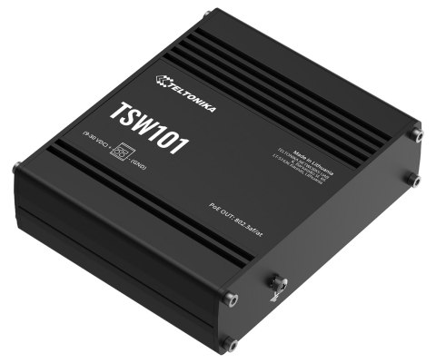 SWITCH PRZEMYSŁOWY POE TSW101 5-PORTOWY, 4 PoE Teltonika