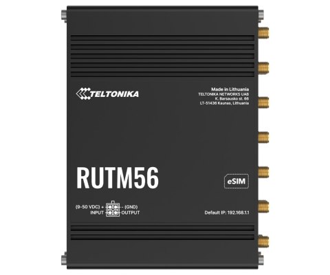 PUNKT DOSTĘPOWY DUAL 5G +ROUTER RUTM56 Dual SIM + eSIM Wi-Fi 5, : 2.4 GHz, 5 GHz, 867 Mb/s Teltonika