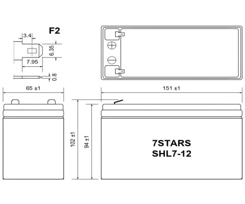 AKUMULATOR 12V/7.5AH-7STARS