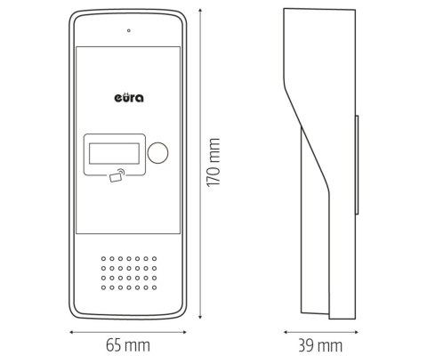 DOMOFON ADP-25A3/B EURA