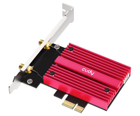 KARTA SIECIOWA WI-FI 6E PCIE WE4000 Bluetooth 5.3 2.4 GHz, 5 GHz, 6 GHz 574 Mb/s + 2402 Mb/s + 2402 Mb/s CUDY