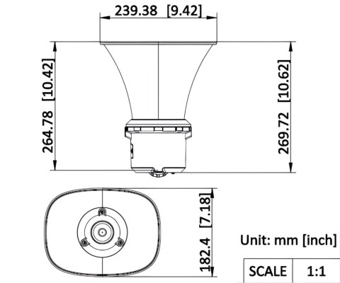 SIECIOWY GŁOŚNIK TUBOWY DS-QAZ1307G1-E(C) 7 W IP67 Hikvision