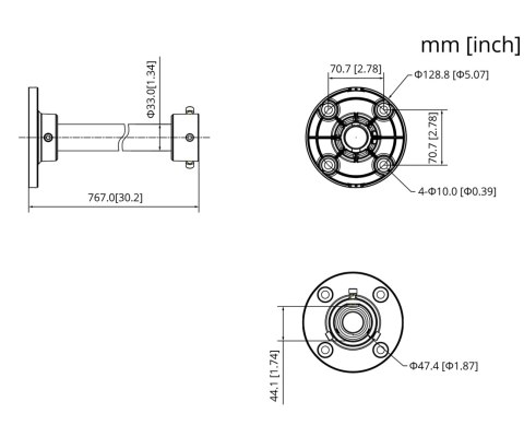UCHWYT SUFITOWY KAMERY PFB220C-B DAHUA