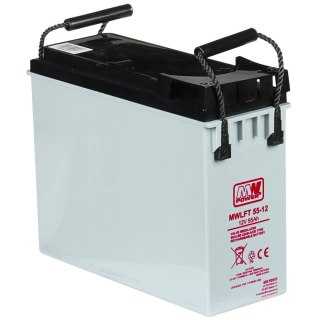 AKUMULATOR 12V/55AH-MWLFT Front Terminal MW POWER
