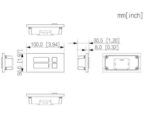 MODUŁ KLAWIATURY VTO4103FB-MB2 DO MODUŁU VTO4103FB DAHUA