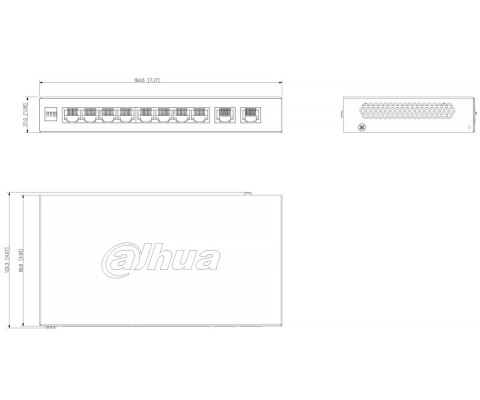 SWITCH POE CS4010-8ET2GT-110 8-PORTOWY DAHUA