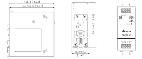 ZASILACZ IMPULSOWY DRF-24V240W3GBA FORCE-GT (3 FAZY) Delta Electronics