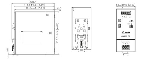 ZASILACZ IMPULSOWY DRF-24V480W1GBA FORCE-GT (1 FAZA) Delta Electronics