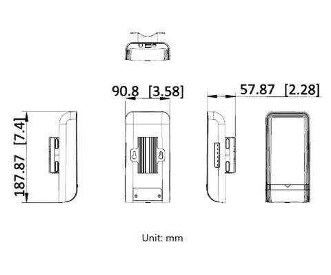 BEZPRZEWODOWY MOST WI-FI DS-3WF3000S-EI-5AC/P 5 GHz Hikvision