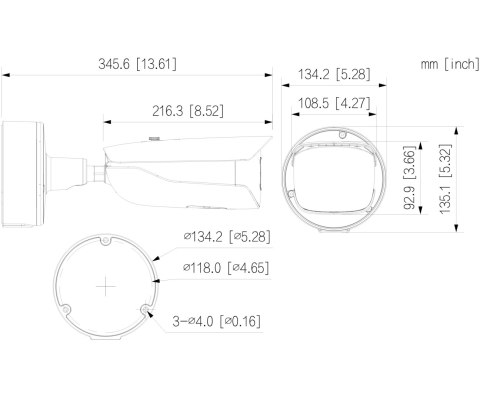 KAMERA WANDALOODPORNA IP IPC-HFW7442H-Z-2712F-DC12AC24V-X - 4 Mpx 2.7 ... 12 mm - MOTOZOOM DAHUA