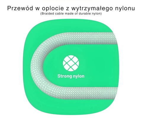 PRZEWÓD KABGC100PS120MG USB-C/USB-C PowerStream 1.2 m Green Cell