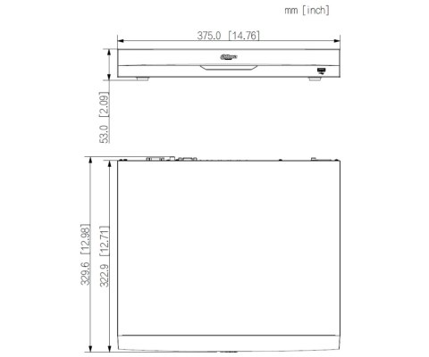 REJESTRATOR IP NVR5216-8P-EI2 16 KANAŁÓW, 8 PoE WizSense DAHUA
