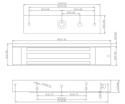 ZWORA ELEKTROMAGNETYCZNA ASF180A-V1 DAHUA