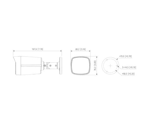 KAMERA IP IPC-HFW2849TL-S-LED-0280B-PRO WizSense WizColor - 8 Mpx 4K UHD 2.8 mm DAHUA