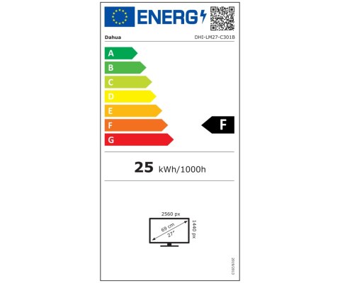 MONITOR HDMI, DP, AUDIO LM27-C301B 27 " - 1440p QHD DAHUA