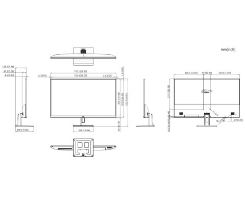MONITOR HDMI, DP, AUDIO LM32-C301B 31.5 " - 1440p QHD DAHUA