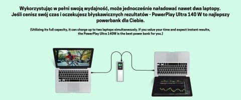 POWERBANK POWERPLAY ULTRA PBGC25UD 25200 mAh 140 W Green Cell