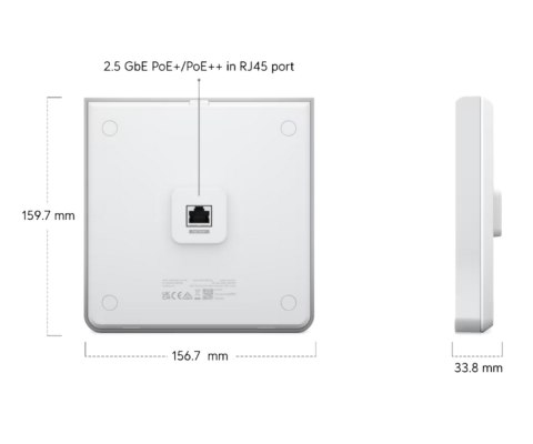 PUNKT DOSTĘPOWY UQ-U6-ENTERPRISE-IW UniFi Wi-Fi 6E 2.4 GHz, 5 GHz, 6 GHz, 573.5 Mbps + 4800 Mbps + 4800 Mbps UBIQUITI