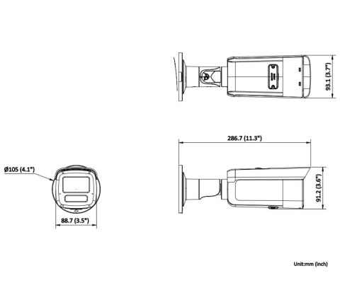 KAMERA IP DS-2CD2T46G2H-IS2U/SL(2.8MM)(EF)/PL Smart Hybrid Light AcuSense - 4 Mpx
