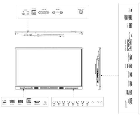 TABLICA INTERAKTYWNA LPH75-ST470-P 75 " - 4K UHD DAHUA