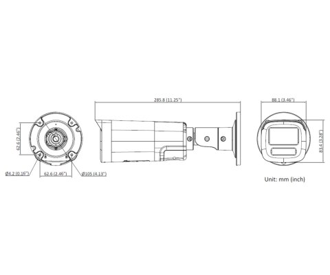 KAMERA IP DS-2CD1643G2-LIZU/SL(2.8-12MM)/PL Smart Hybrid Light 4 Mpx - MOTOZOOM Hikvision
