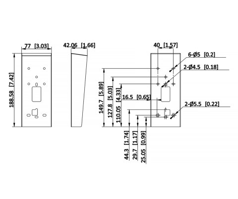 OBUDOWA NATYNKOWA DS-KAB805-S1 Hikvision