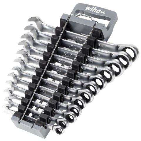 ZESTAW KLUCZY PŁASKICH Z GRZECHOTKĄ OCZKOWĄ WH-WRENCH/44665 WIHA