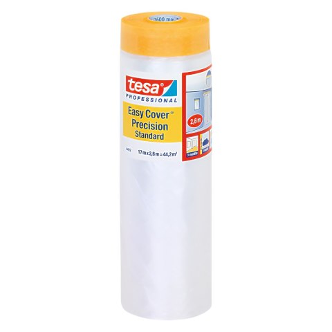 FOLIA OCHRONNA Z TAŚMĄ EASY-COVER-PRECISION/STANDARD/17X2600 TESA