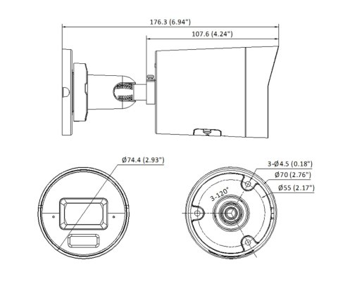 KAMERA IP DS-2CD2047G2H-LIU/SL(2.8)(EF)BLACK ColorVu - 4 Mpx Hikvision