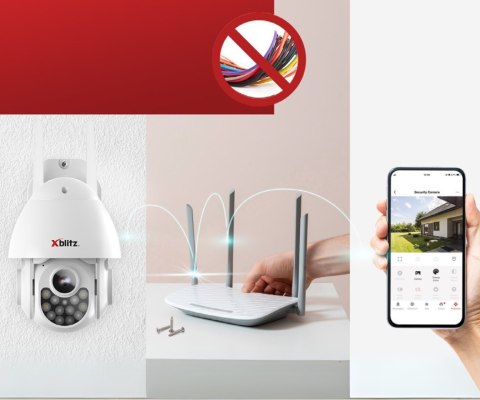 KAMERA IP OBROTOWA ZEWNĘTRZNA XB-ARMOR-500 Tuya Smart Wi-Fi - 5 Mpx 3.6 mm Xblitz
