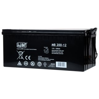 AKUMULATOR 12V/200AH-MB megaBAT