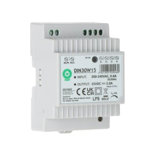 ZASILACZ IMPULSOWY DIN30W15 POS