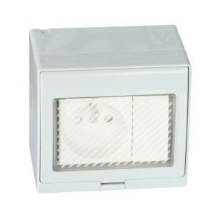 GNIAZDO NATYNKOWE POJEDYNCZE Z ŁĄCZNIKIEM ATLO-S1IP5-SW 220 ... 240 V 10 A ATLO
