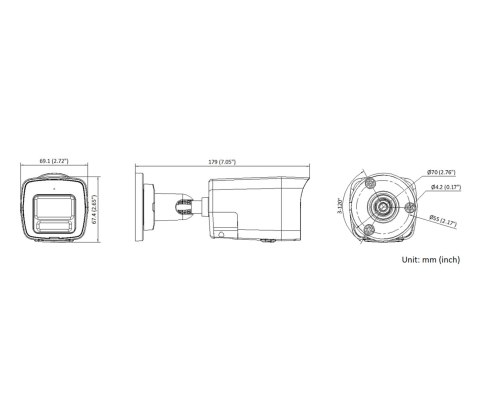 KAMERA IP DS-2CD1023G2-LIUF/SL(2.8MM) Smart Hybrid Light 1080p Hikvision