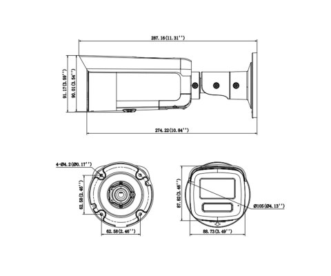 KAMERA IP DS-2CD2T87G3-LIS2UY/SL(2.8MM)PL ColorVu 3.0 8 Mpx Hikvision