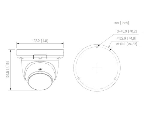 KAMERA IP IPC-HDW3649QM-S-IL-0280B WizSense Smart Dual Light - 6 Mpx 2.8 mm DAHUA