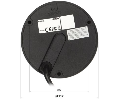KAMERA WANDALOODPORNA IP IPC-HDBW3849E-AS-IL-0280B-BLACK WizSense Smart Dual Light - 8 Mpx 4K UHD 2.8 mm DAHUA