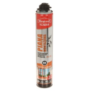 PIANA MONTAŻOWA PMPL-750 NISKOROZPRĘŻNA PUSZKA 750 ml WKRĘT-MET KLIMAS