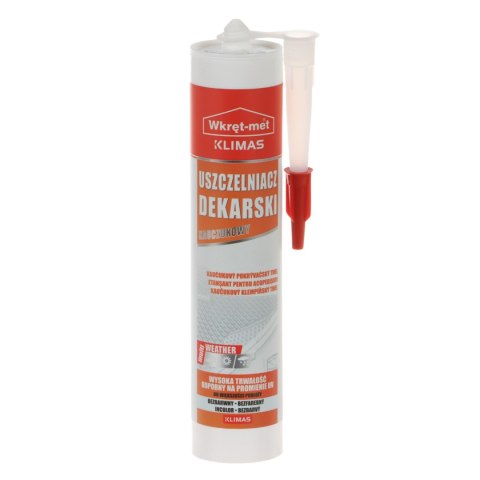 USZCZELNIACZ DEKARSKI UDK-310-BB KARTUSZ 310 ml BEZBARWNY WKRĘT-MET KLIMAS
